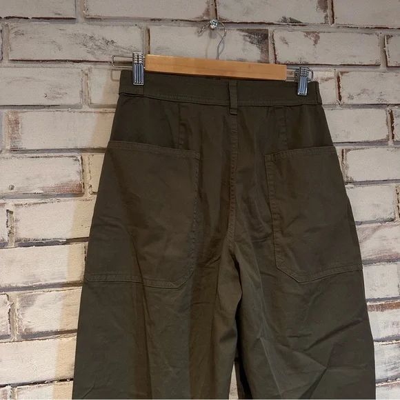 Everlane The Barrel Pant Olive Green - Picture 7 of 9
